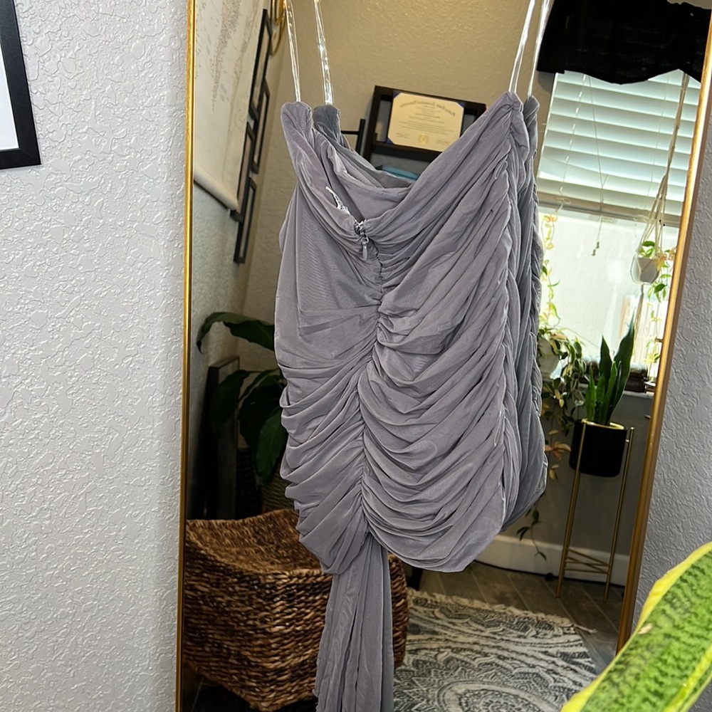 HOUSE OF CB 'Rokael' Shadow Layered Mini Skirt NWOT - Picture 12 of 13